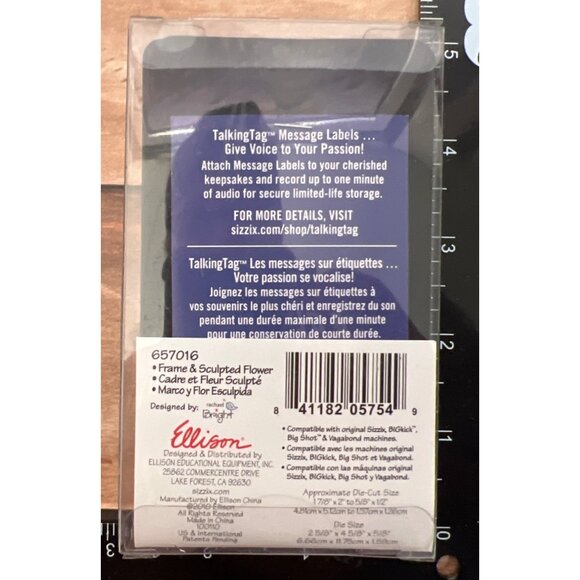 Sizzix Frame & Sculpted Flower Die Set Medium For Jewelry Crafting 657016 - Picture 2 of 2